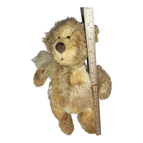 Gund Teddy Bear Plush Bow Stuffed Animal Multi Color Brown 43359 14" - Picture 8 of 8